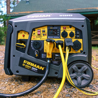 FIRMAN® Gas Inverter Portable Generator 6850/5500 Watt Remote Start 120/240V CO Alert #W05583