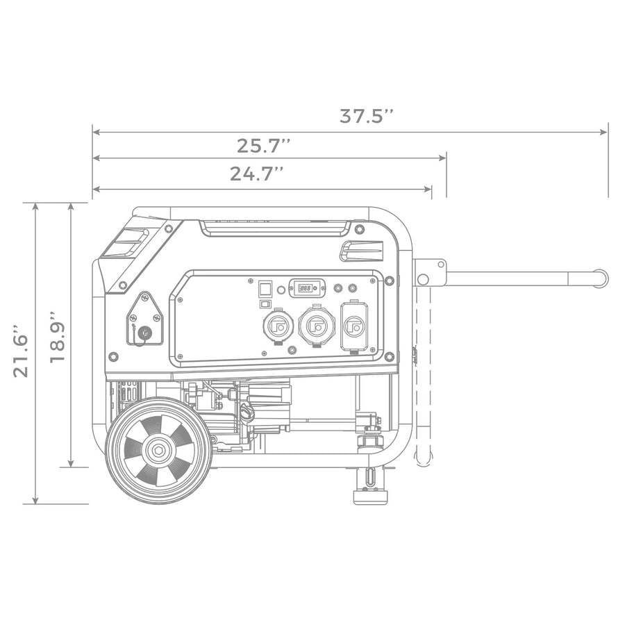 FIRMAN® LPG Portable Generator 4100W Electric Start #L03391
