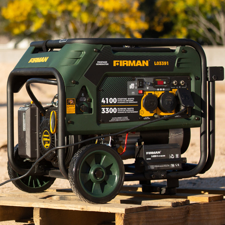 FIRMAN® LPG Portable Generator 4100W Electric Start #L03391