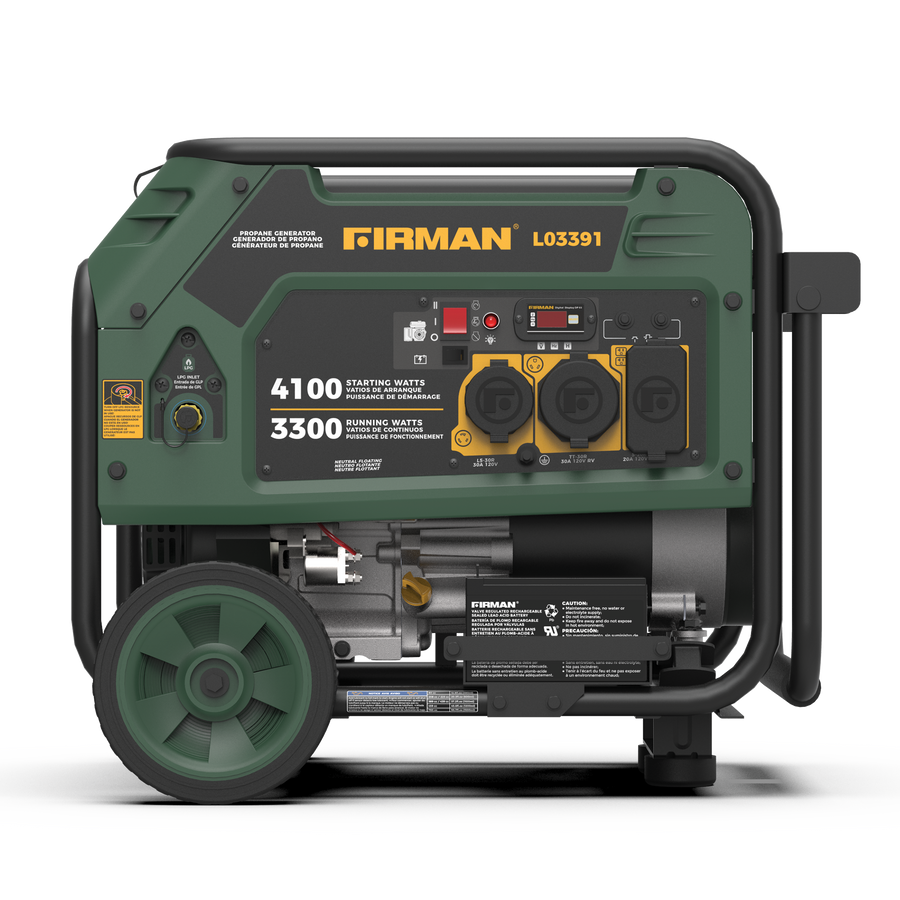 FIRMAN® LPG Portable Generator 4100W Electric Start #L03391