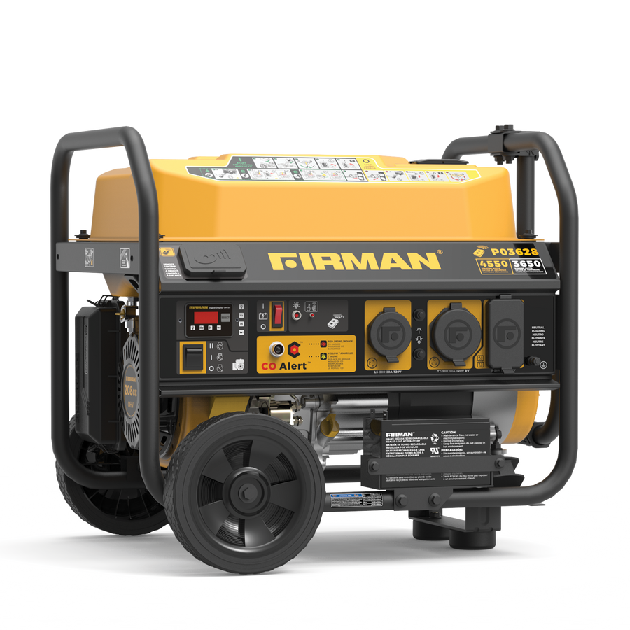 FIRMAN® Gas Portable Generator 4550W Remote Start with CO Alert #P03628