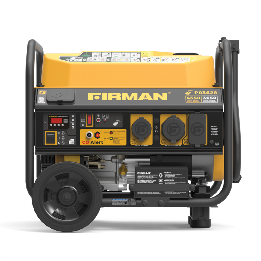 FIRMAN® Gas Portable Generator 4550W Remote Start with CO Alert #P03628