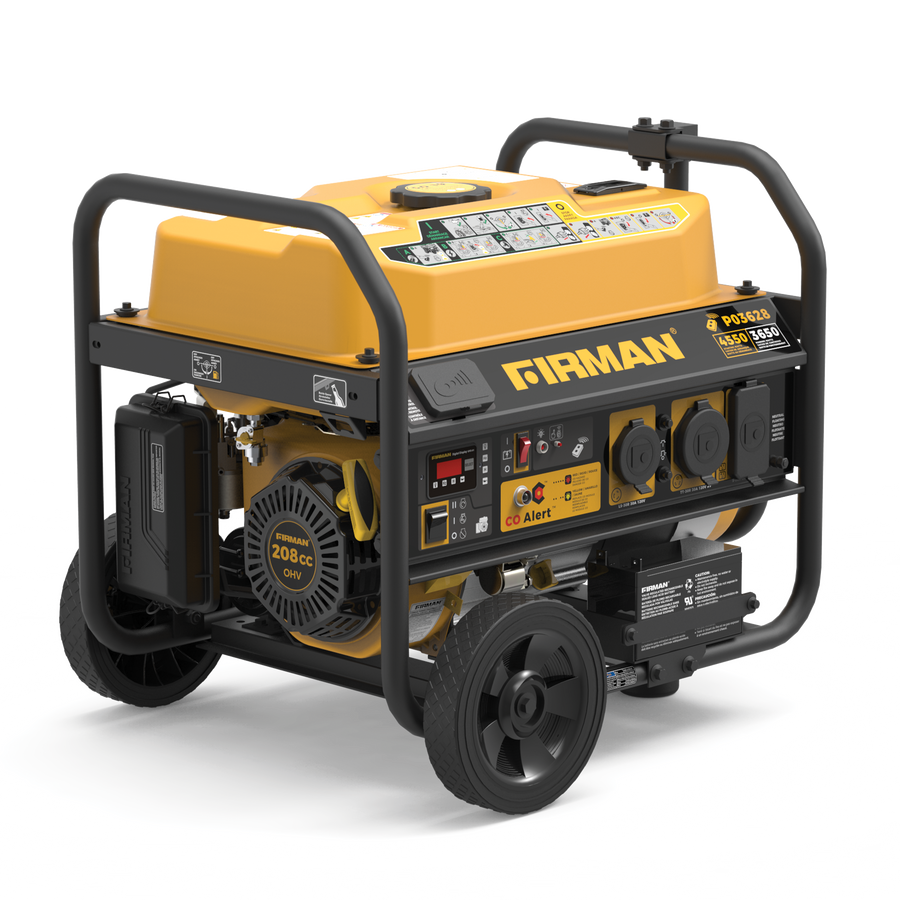 FIRMAN® Gas Portable Generator 4550W Remote Start with CO Alert #P03628