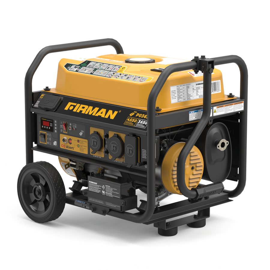 FIRMAN® Gas Portable Generator 4550W Remote Start with CO Alert #P03628