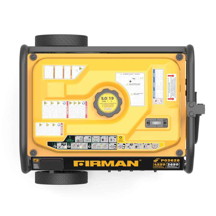 FIRMAN® Gas Portable Generator 4550W Remote Start with CO Alert #P03628
