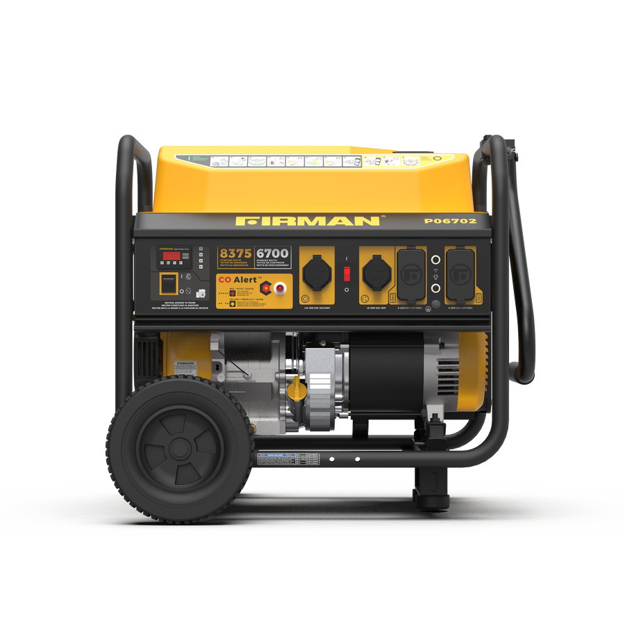 FIRMAN® Gas Portable Generator 8350W Recoil Start 120/240V With CO Alert #P06702