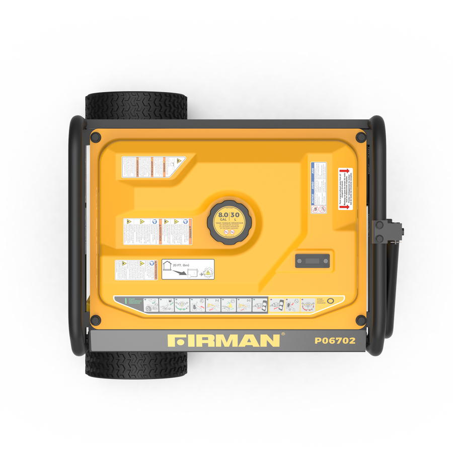 FIRMAN® Gas Portable Generator 8350W Recoil Start 120/240V With CO Alert #P06702