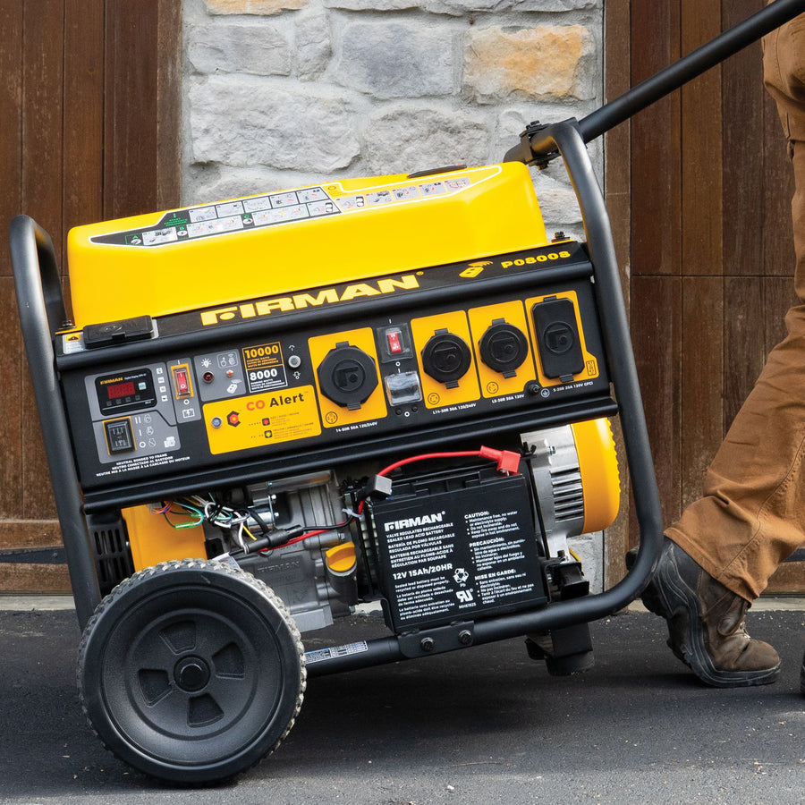FIRMAN® Gas Portable Generator 10000W Remote Start 120/240V with CO Alert #P08008