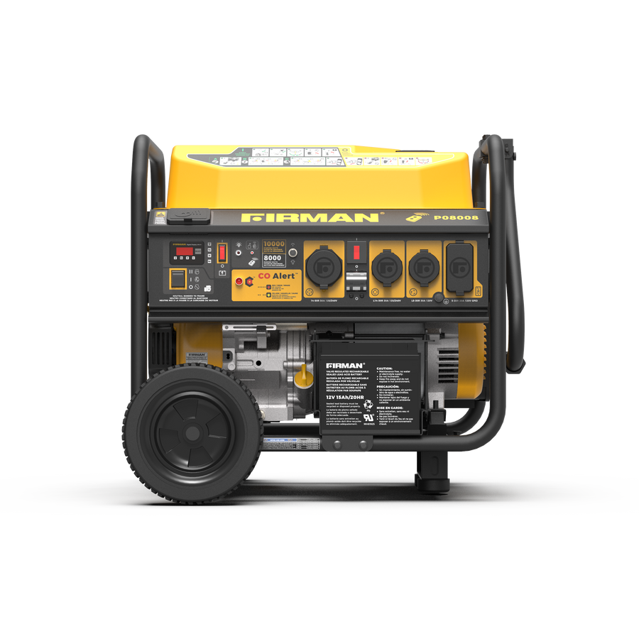 FIRMAN® Gas Portable Generator 10000W Remote Start 120/240V with CO Alert #P08008