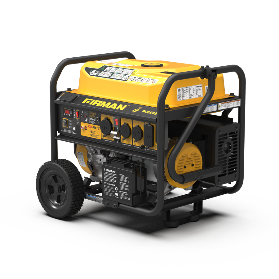FIRMAN® Gas Portable Generator 10000W Remote Start 120/240V with CO Alert #P08008