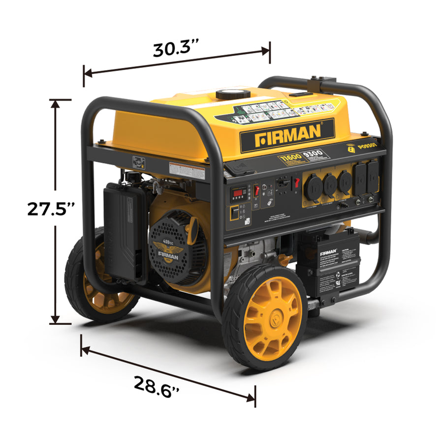 FIRMAN® Gas Portable Generator 11600W Remote Start 120/240V #P09301