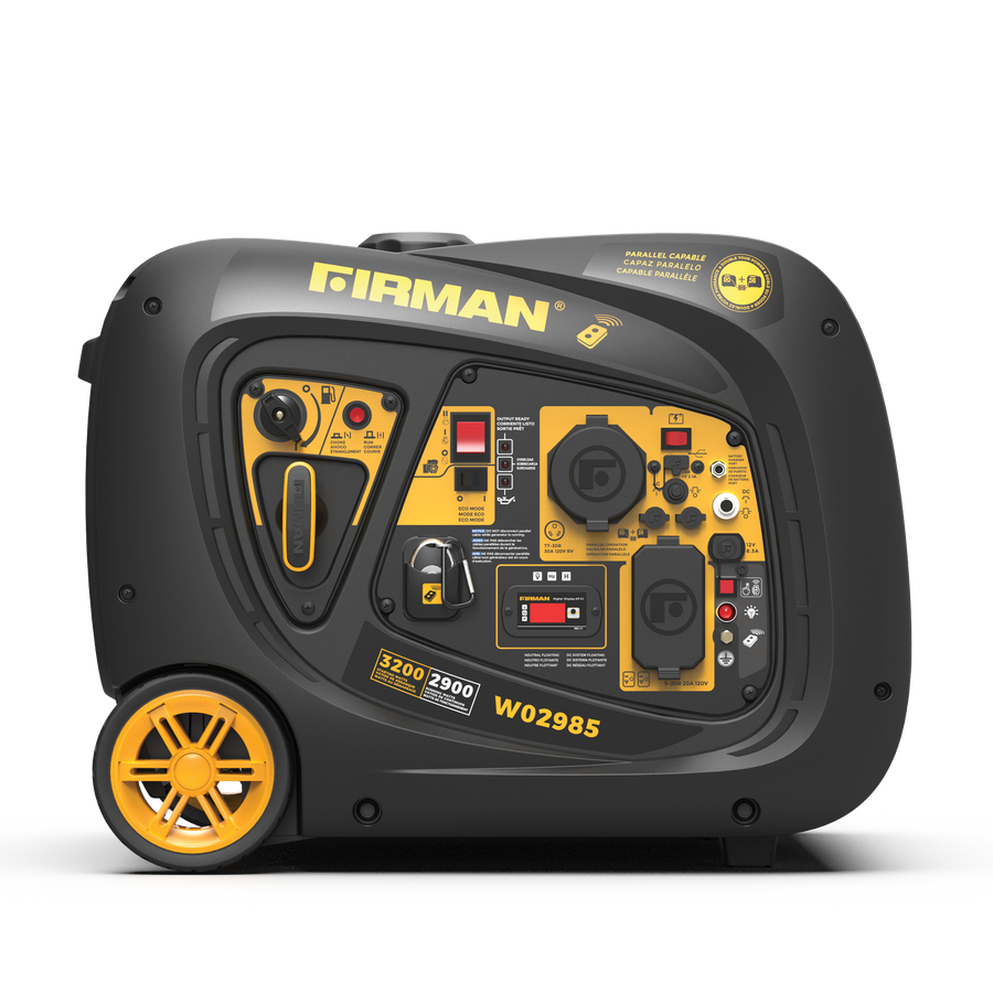 FIRMAN® Inverter Portable Generator 3200W Remote Start #W02985