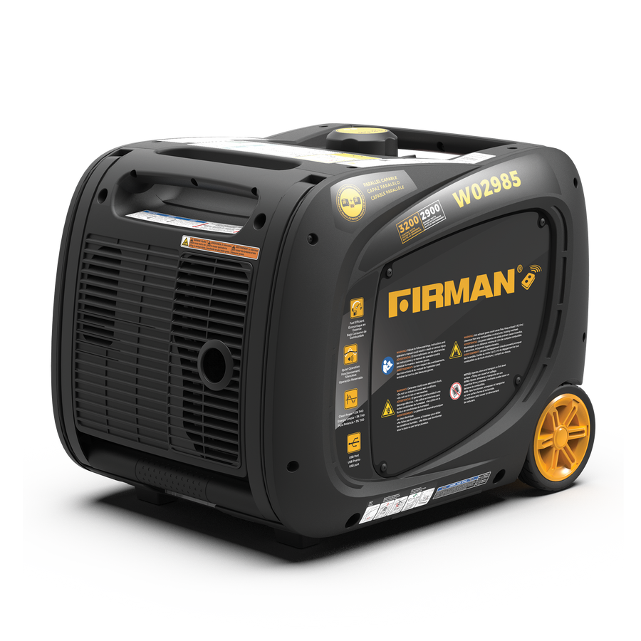 FIRMAN® Inverter Portable Generator 3200W Remote Start #W02985