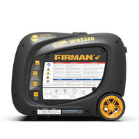 FIRMAN® Inverter Portable Generator 3650W Remote Start with CO Alert #W03386