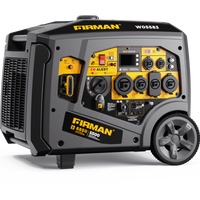 FIRMAN® Gas Inverter Portable Generator 6850/5500 Watt Remote Start 120/240V CO Alert #W05583