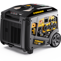 FIRMAN® Gas Inverter Portable Generator 6850/5500 Watt Remote Start 120/240V CO Alert #W05583