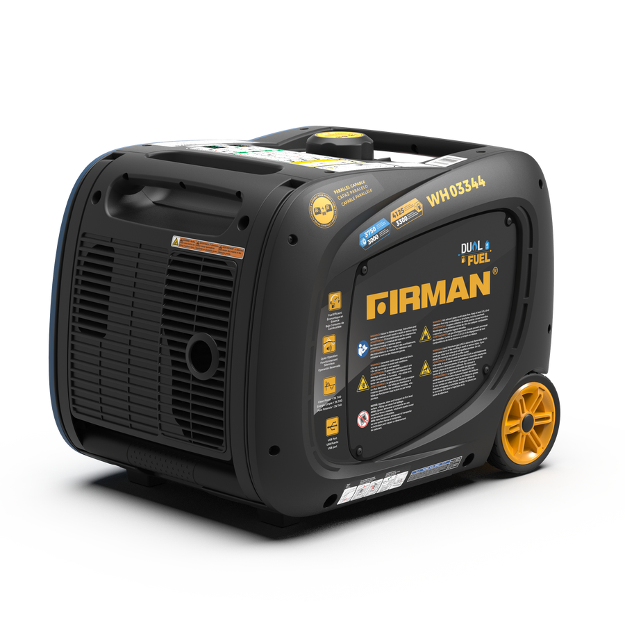 FIRMAN® Dual Fuel Inverter Portable Generator 4125W Electric Start #WH03344