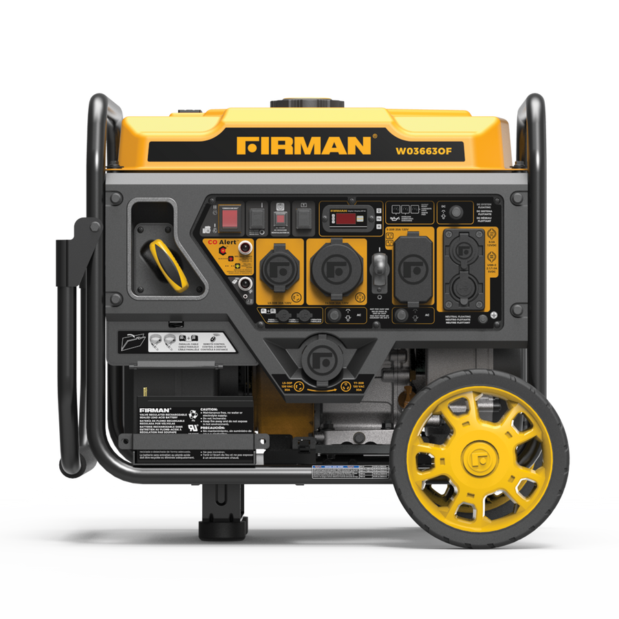 FIRMAN® Inverter Open Frame Portable Generator 4500W Remote Start with CO Alert #W03663OF