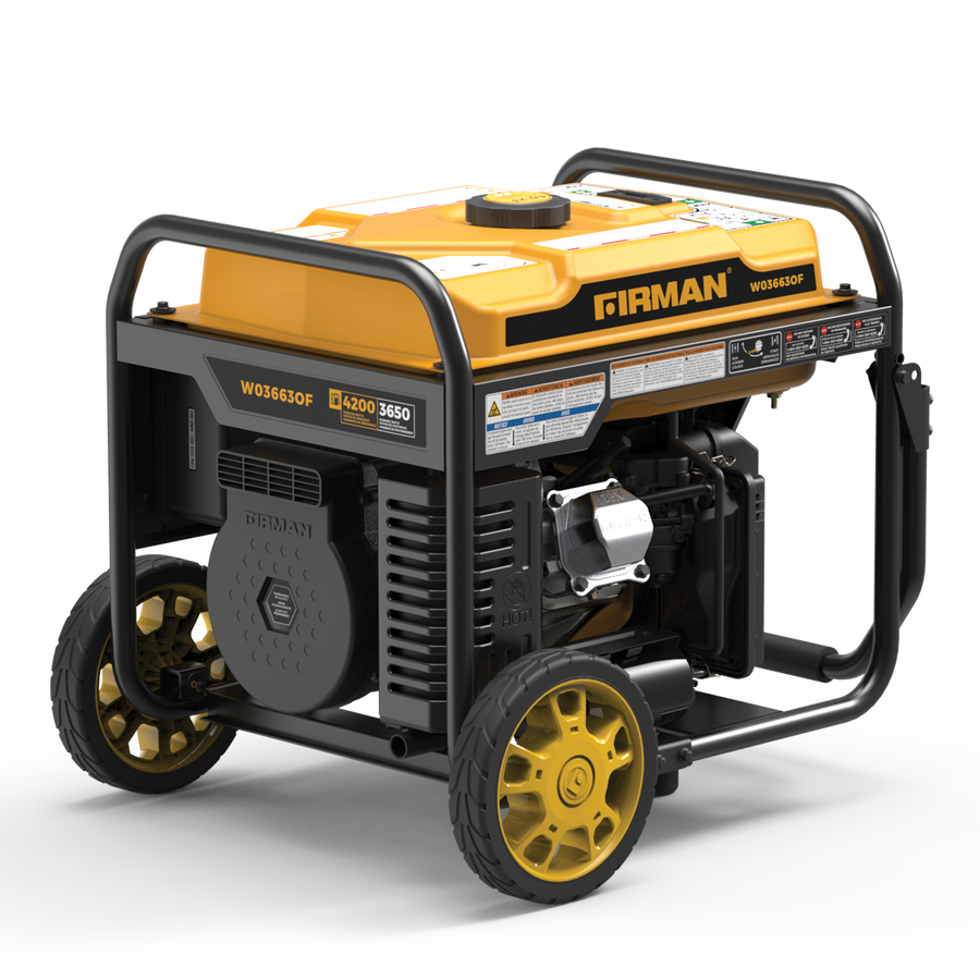 FIRMAN® Inverter Open Frame Portable Generator 4500W Remote Start with CO Alert #W03663OF