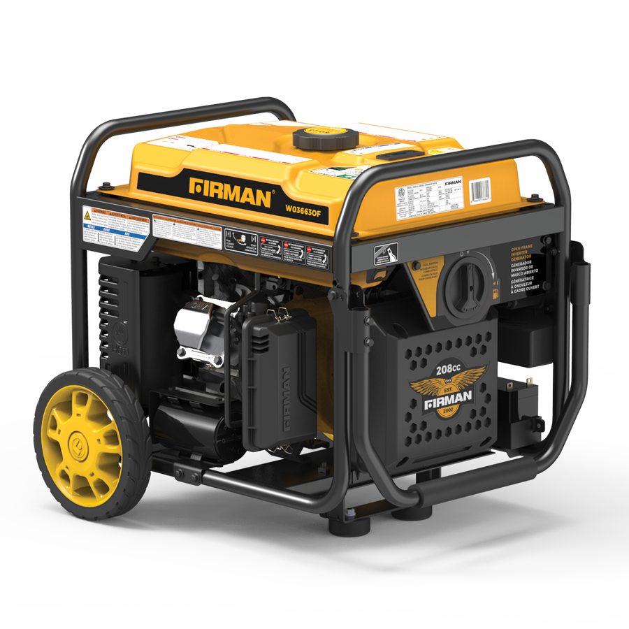FIRMAN® Inverter Open Frame Portable Generator 4500W Remote Start with CO Alert #W03663OF