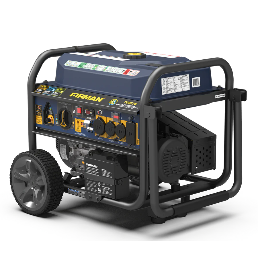FIRMAN® Tri Fuel Portable Generator 11400W Electric Start 120V/240V with CO Alert #T09275