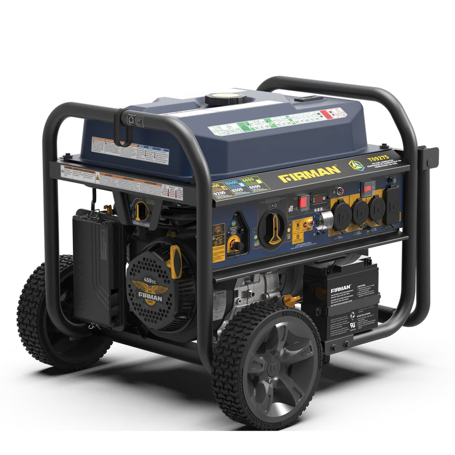 FIRMAN® Tri Fuel Portable Generator 11400W Electric Start 120V/240V with CO Alert #T09275