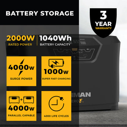FIRMAN® Zero E Portable Expandable Power Station