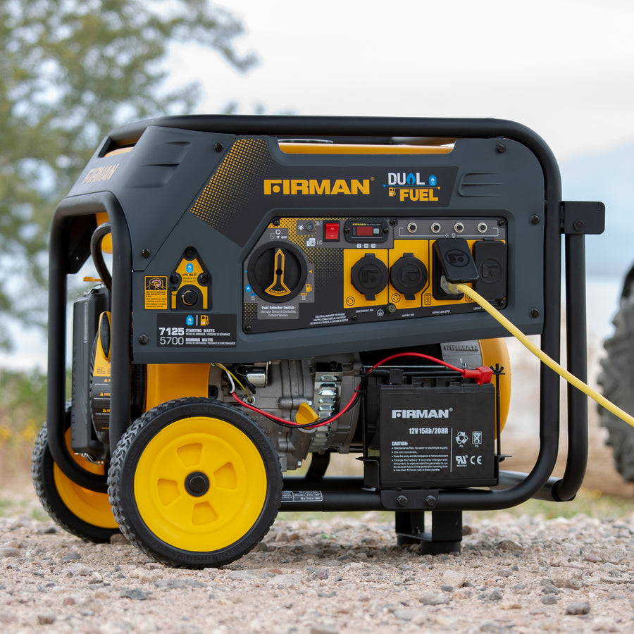 FIRMAN® Dual Fuel Portable Generator 5700W Electric Start 120/240V #H05751