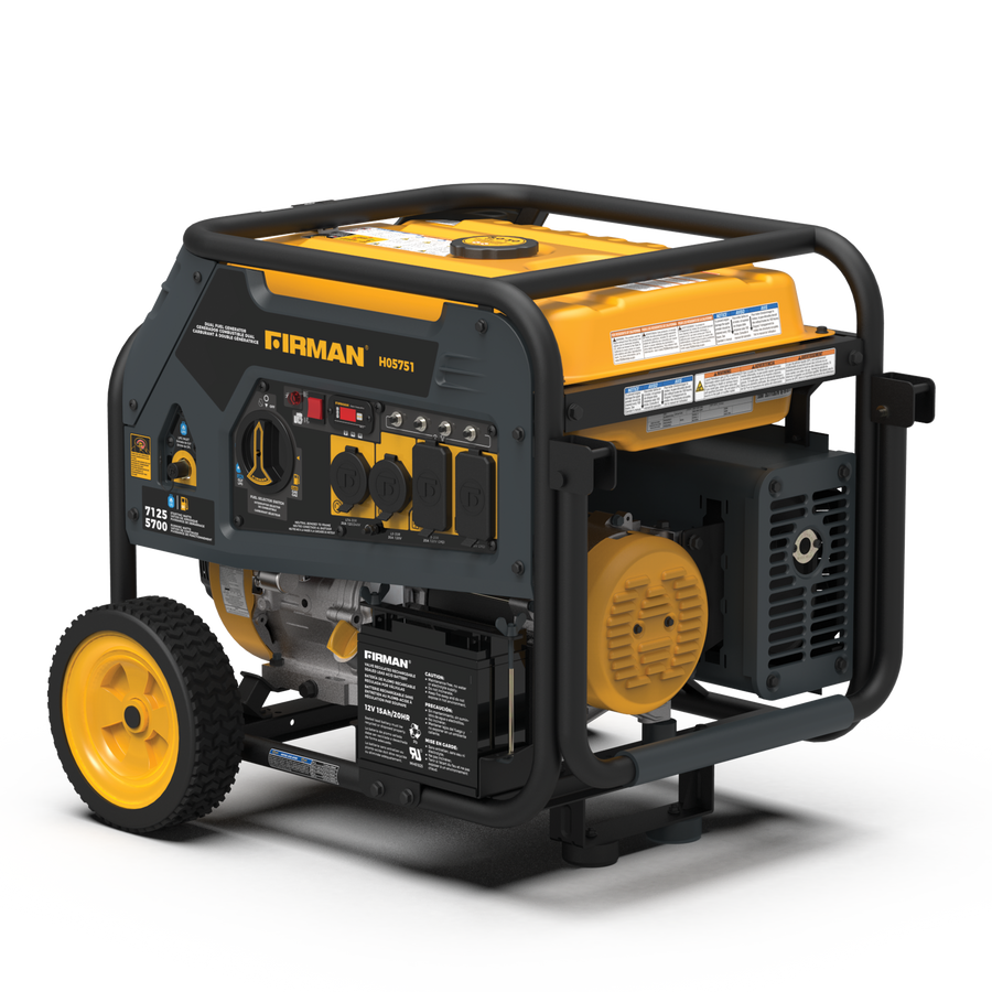 FIRMAN® Dual Fuel Portable Generator 5700W Electric Start 120/240V #H05751