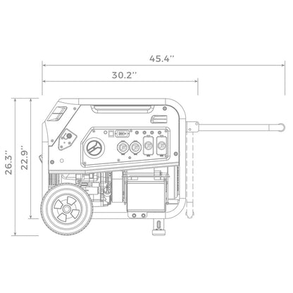 FIRMAN® Dual Fuel Portable Generator 5700W Electric Start 120/240V #H05751