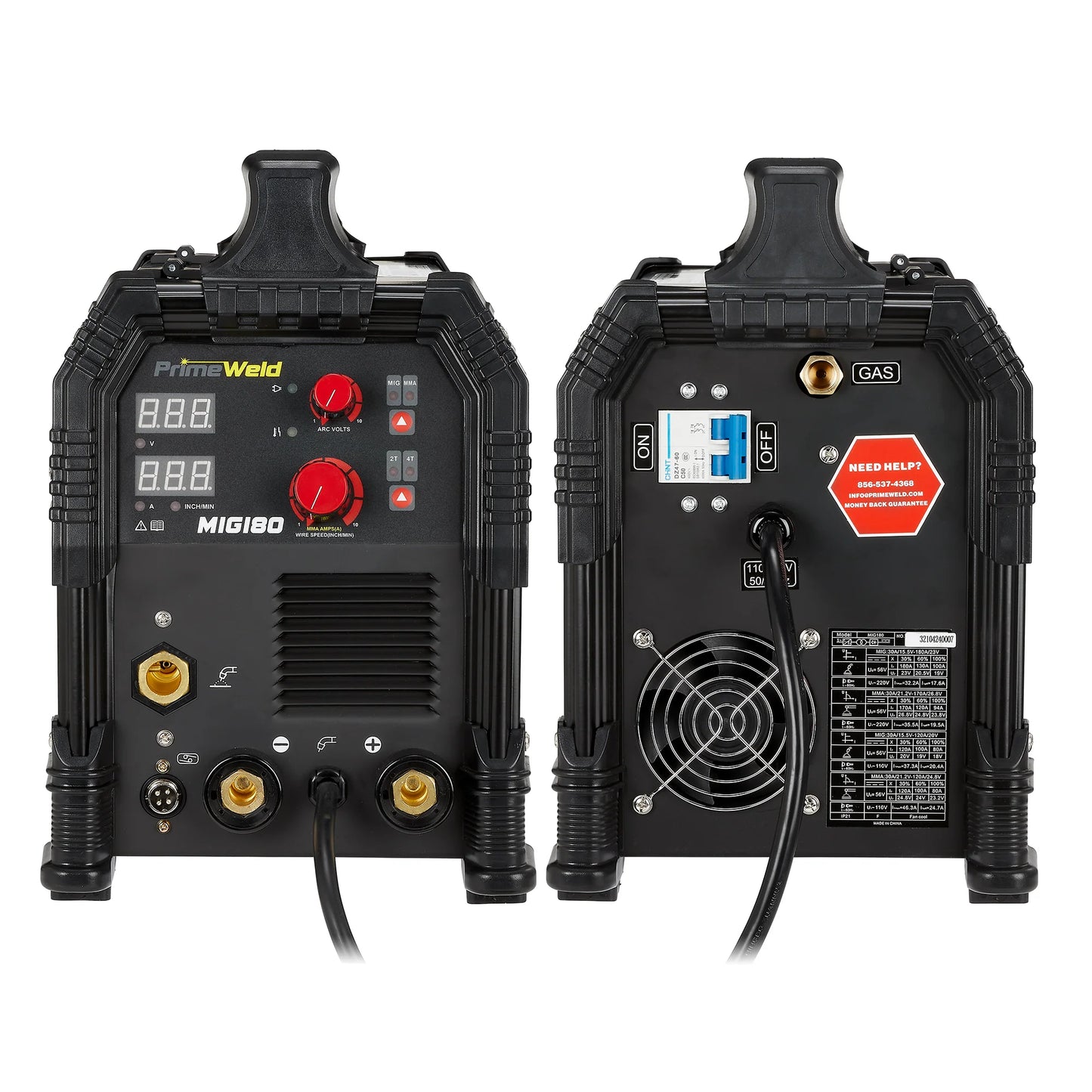 PrimeWeld MIG180 180-Amp MIG Welder With Spool Gun