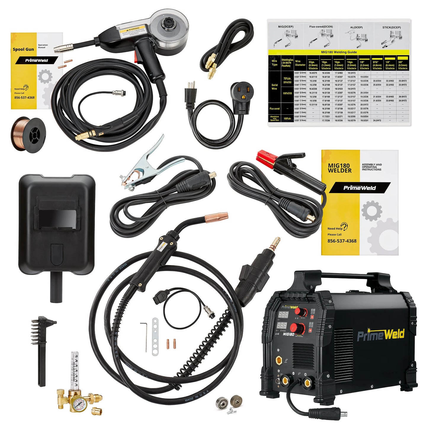 PrimeWeld MIG180 180-Amp MIG Welder With Spool Gun