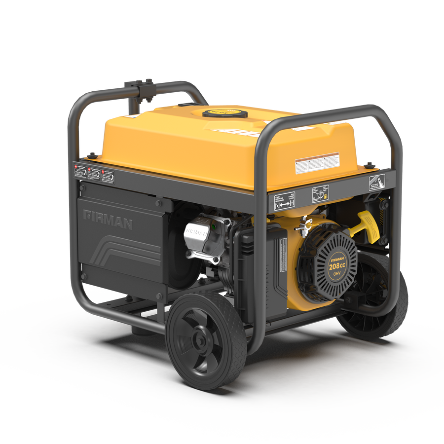 FIRMAN® Gas Portable Generator 4450W Recoil Start 120V with CO alert #P03504