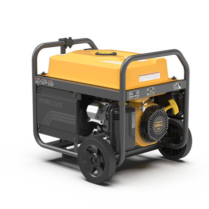 FIRMAN® Gas Portable Generator 4450W Recoil Start 120V with CO alert #P03504