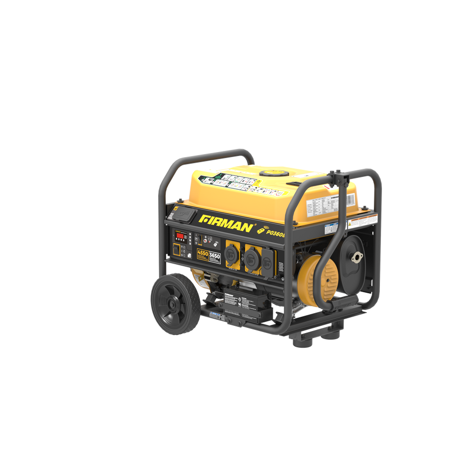 FIRMAN® Gas Portable Generator 4550W  Remote Start 120V #P03608