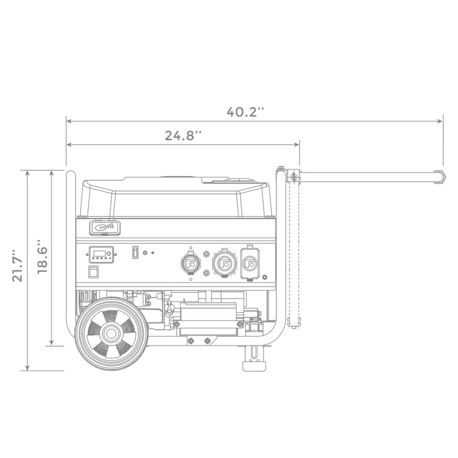 FIRMAN® Gas Portable Generator 4550W  Remote Start 120V #P03608
