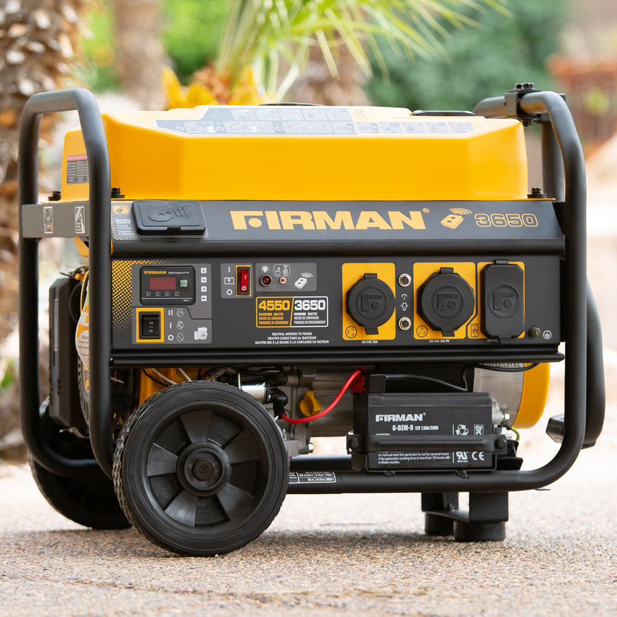 FIRMAN® Gas Portable Generator 4550W  Remote Start 120V #P03608