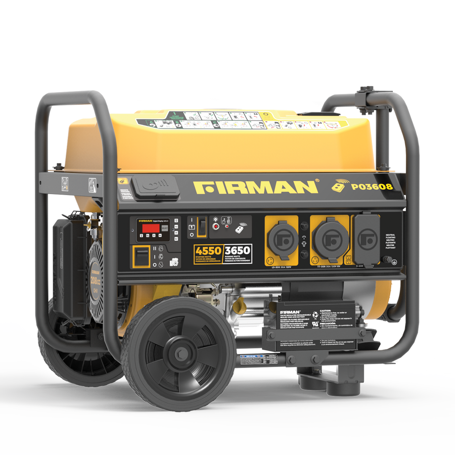 FIRMAN® Gas Portable Generator 4550W  Remote Start 120V #P03608