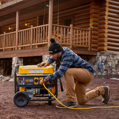 FIRMAN® Gas Portable Generator 8350W Recoil Start 120/240V #P06701
