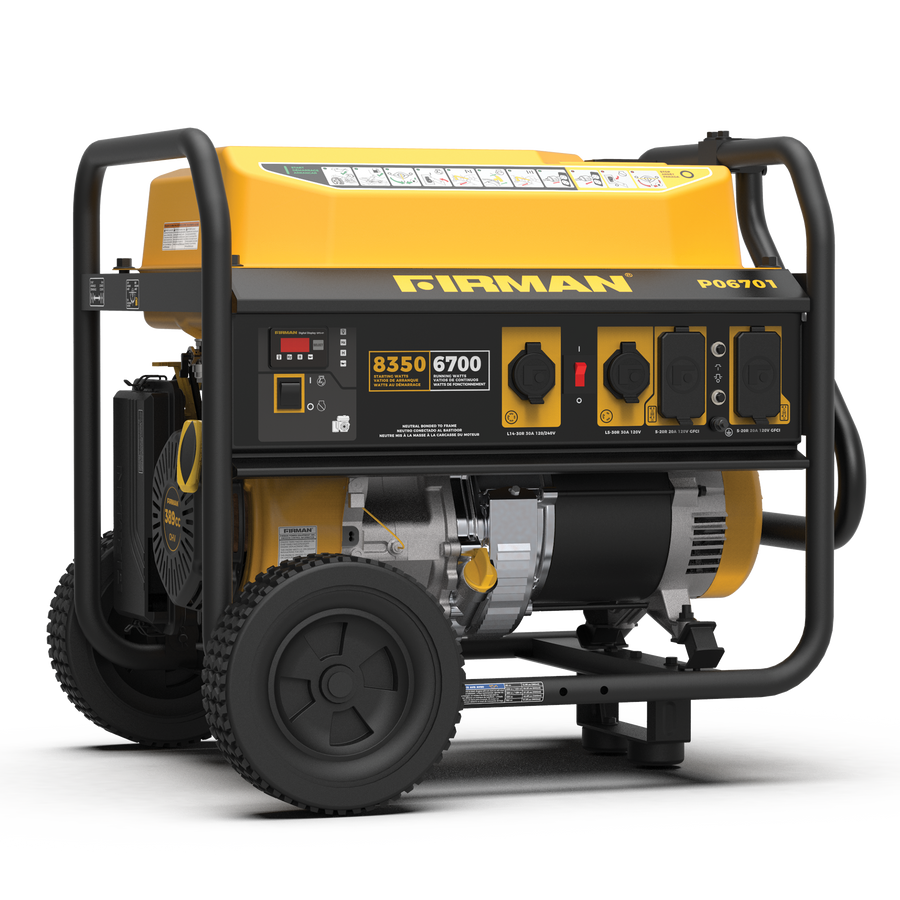 FIRMAN® Gas Portable Generator 8350W Recoil Start 120/240V #P06701
