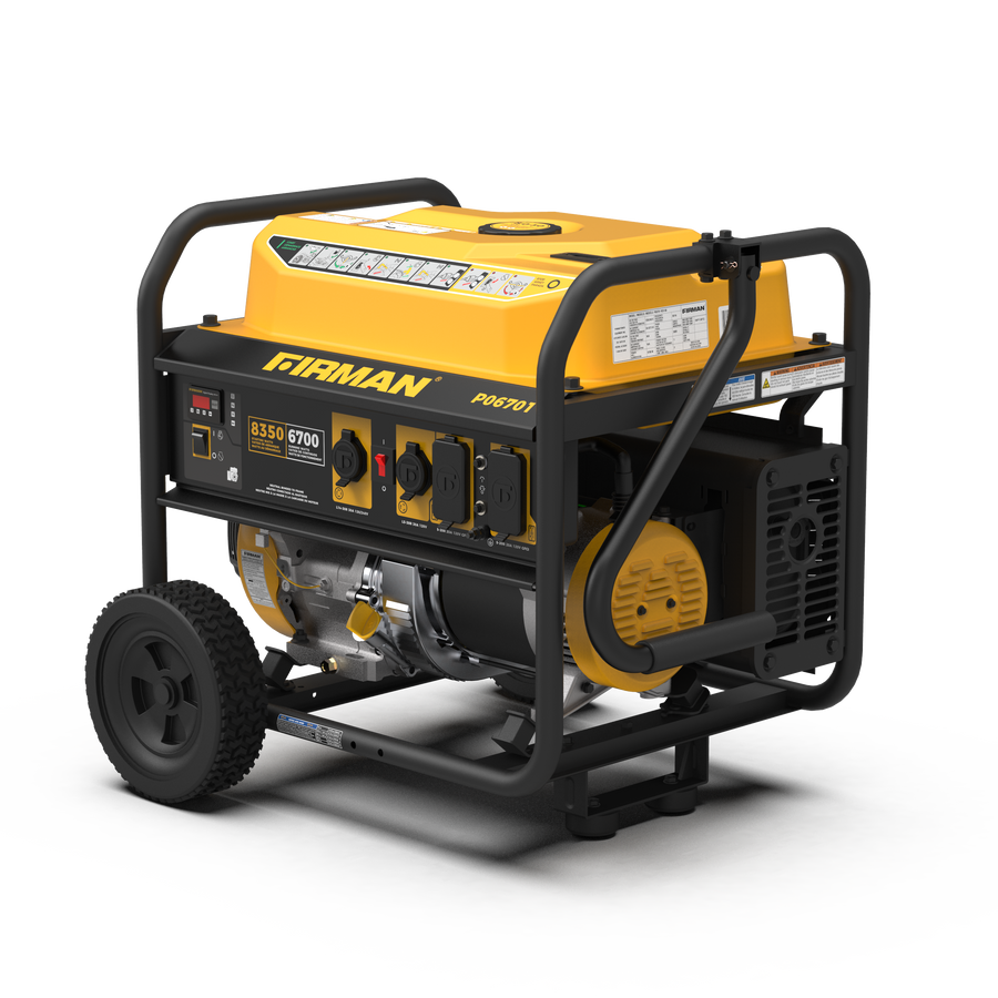 FIRMAN® Gas Portable Generator 8350W Recoil Start 120/240V #P06701
