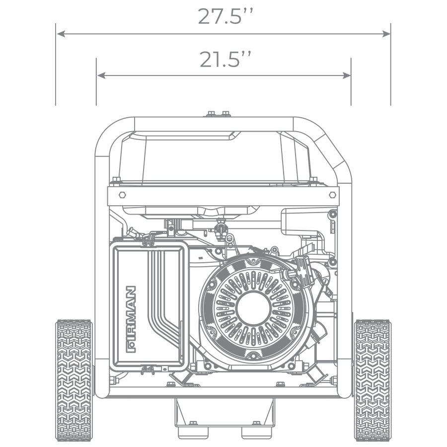 FIRMAN® Gas Portable Generator 8350W Recoil Start 120/240V #P06701