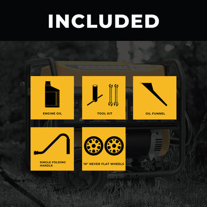 FIRMAN® Gas Portable Generator 8350W Recoil Start 120/240V #P06701