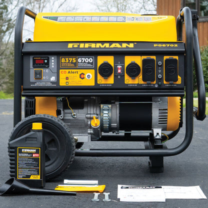 FIRMAN® Gas Portable Generator 8350W Recoil Start 120/240V With CO Alert #P06702