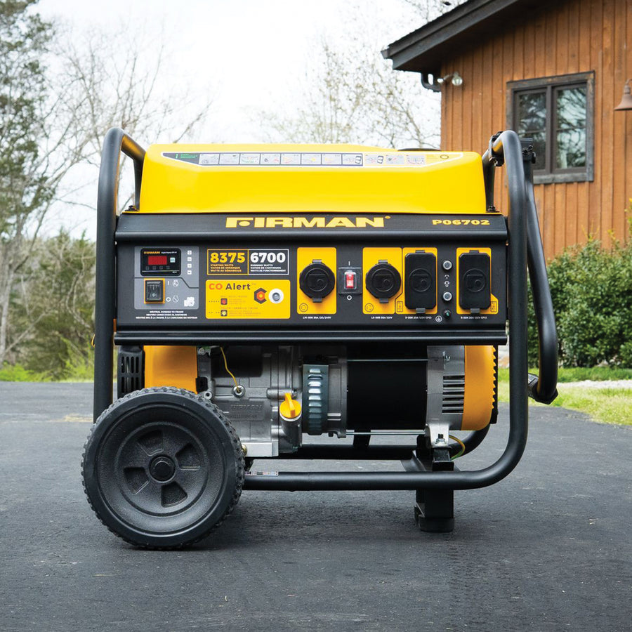 FIRMAN® Gas Portable Generator 8350W Recoil Start 120/240V With CO Alert #P06702