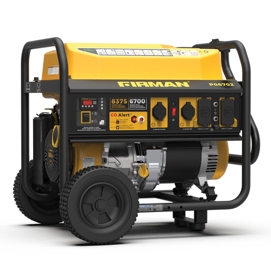 FIRMAN® Gas Portable Generator 8350W Recoil Start 120/240V With CO Alert #P06702