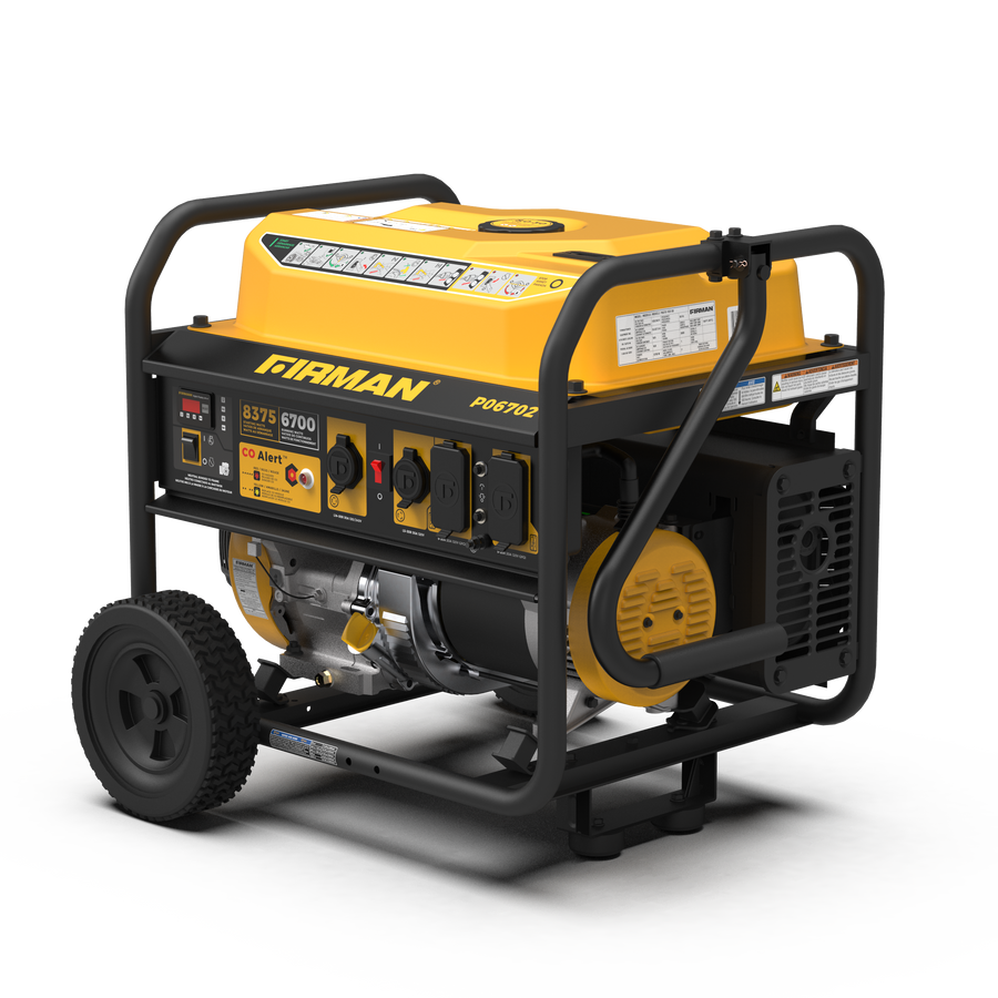 FIRMAN® Gas Portable Generator 8350W Recoil Start 120/240V With CO Alert #P06702