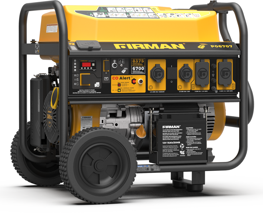 FIRMAN® Gas Portable Generator 8375W Remote Start 120/240V #P06707