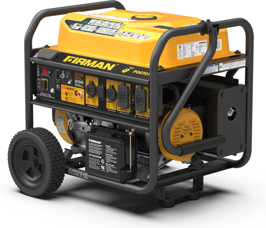 FIRMAN® Gas Portable Generator 8375W Remote Start 120/240V #P06707