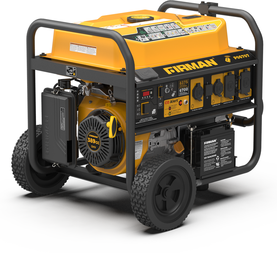 FIRMAN® Gas Portable Generator 8375W Remote Start 120/240V #P06707